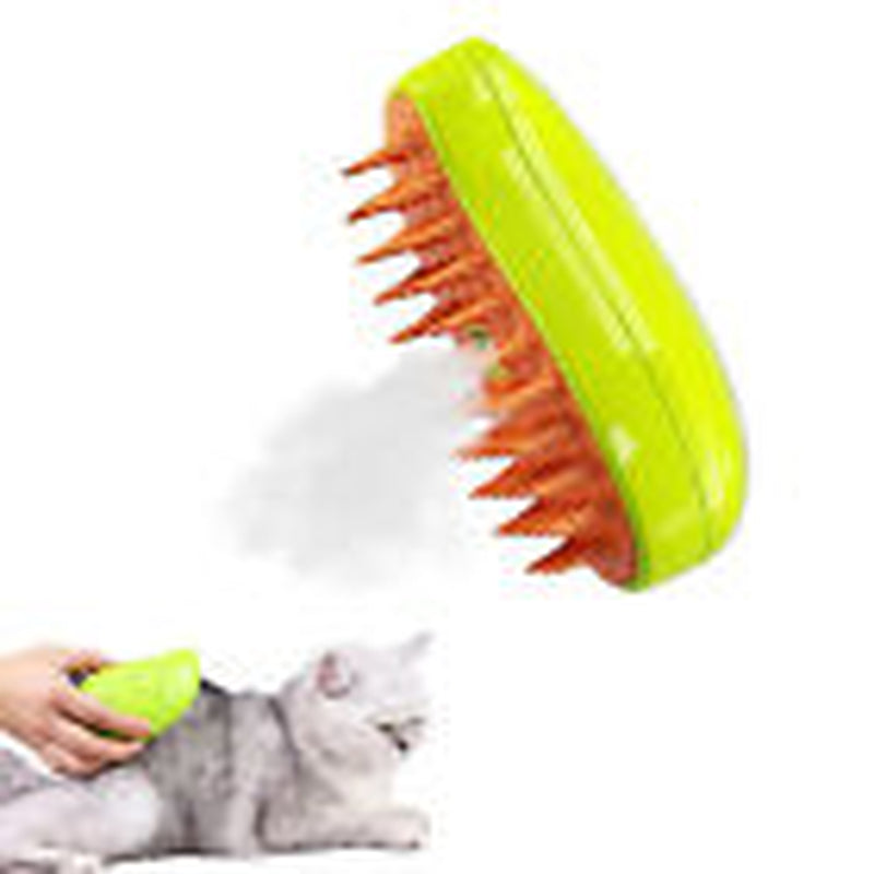 Rechargeable Shedding Hair Spray Hot Steam Easy Pet Grooming Brush for Cat, Dog
