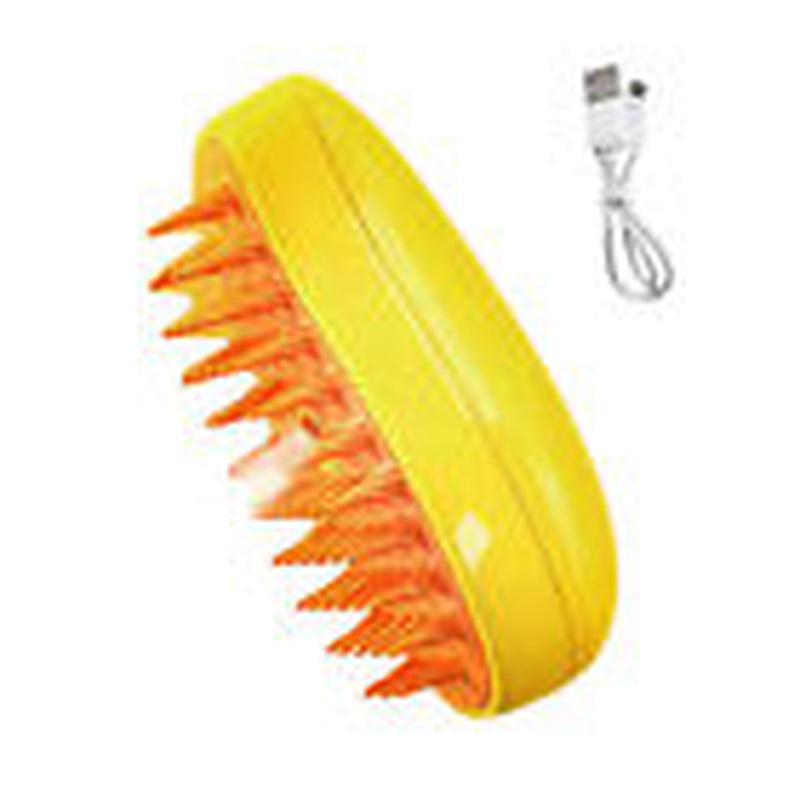 Rechargeable Shedding Hair Spray Hot Steam Easy Pet Grooming Brush for Cat, Dog