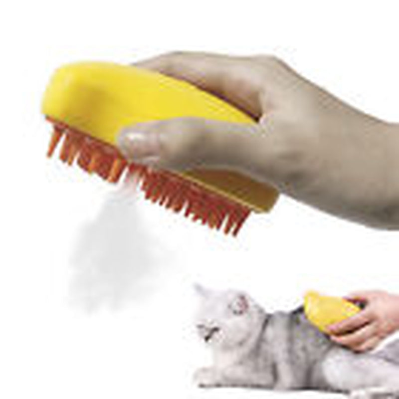Rechargeable Shedding Hair Spray Hot Steam Easy Pet Grooming Brush for Cat, Dog