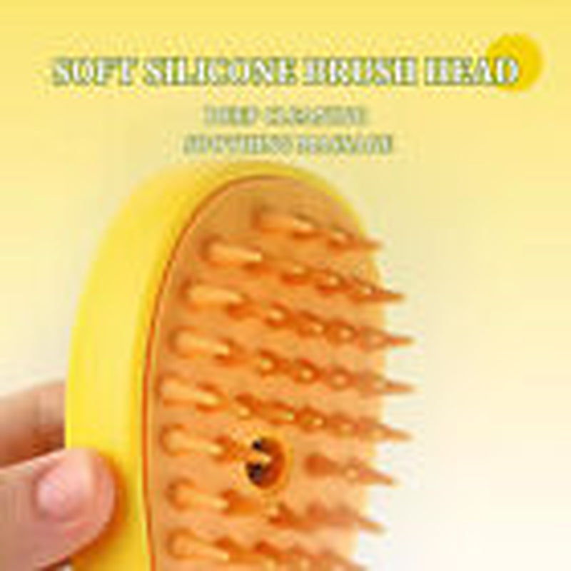 Rechargeable Shedding Hair Spray Hot Steam Easy Pet Grooming Brush for Cat, Dog