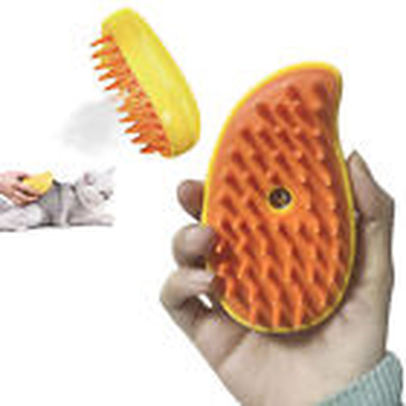 Rechargeable Shedding Hair Spray Hot Steam Easy Pet Grooming Brush for Cat, Dog